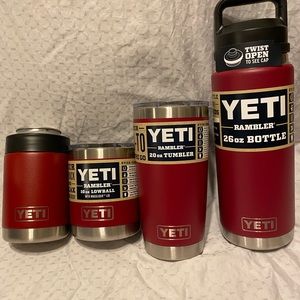 Yeti Bundle in Harvest Red! All brand new!!!